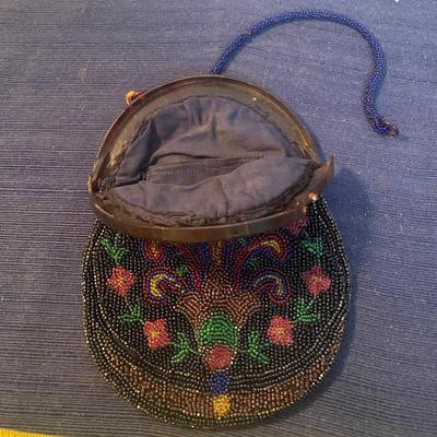 Vintage Glass Beaded Purse