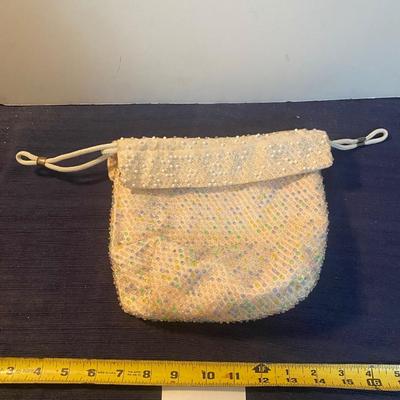 Vintage Reversible Drawstring Purse