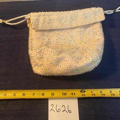 Vintage Reversible Drawstring Purse