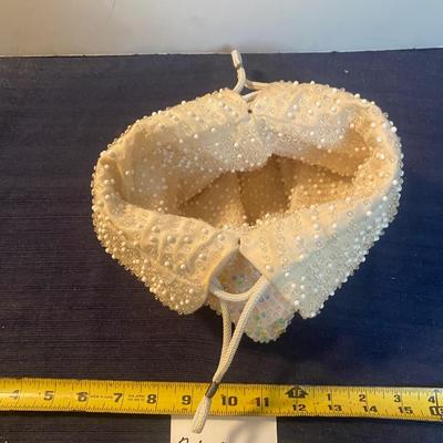 Vintage Reversible Drawstring Purse
