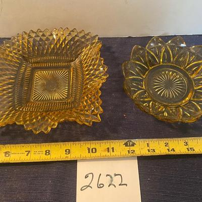 Vintage Amber Dishes