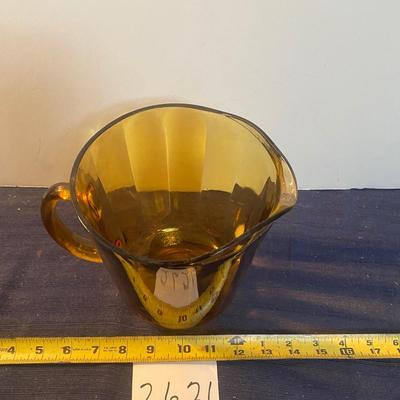 Vintage Amber Pitcher
