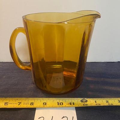 Vintage Amber Pitcher