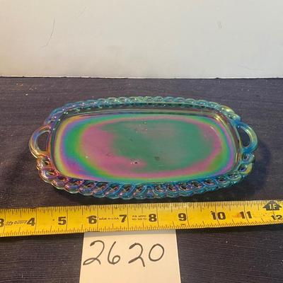 Vintage Carnival Butter Dish