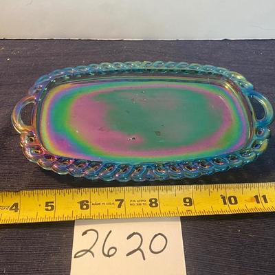 Vintage Carnival Butter Dish