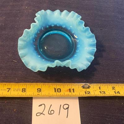 Vintage Hobnail Opalescent Ruffles