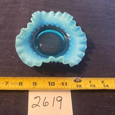 Vintage Hobnail Opalescent Ruffles