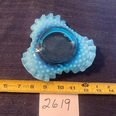 Vintage Hobnail Opalescent Ruffles