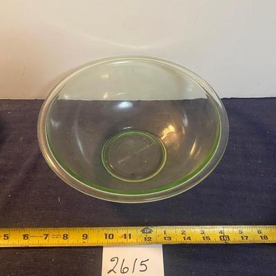 Vintage Pyrex Green Tinted Bowl