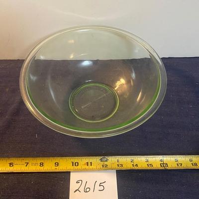 Vintage Pyrex Green Tinted Bowl