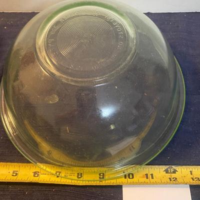 Vintage Pyrex Green Tinted Bowl