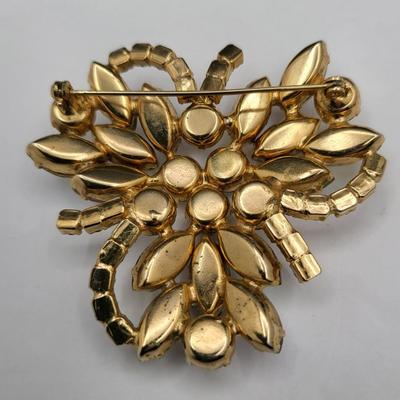 Vintage Sparkly Aurora Rhinestone Brooch