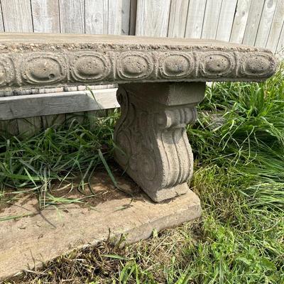 3 PIECE CONCRETE BENCH