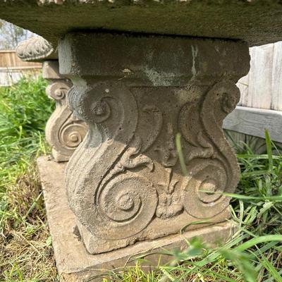 3 PIECE CONCRETE BENCH