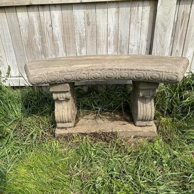 3 PIECE CONCRETE BENCH