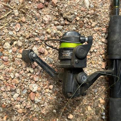 4 FISHING POLES WITH REELS