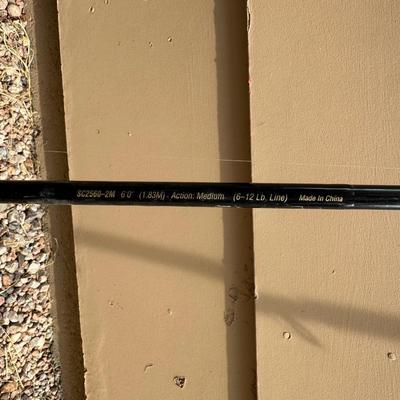 4 FISHING POLES WITH REELS
