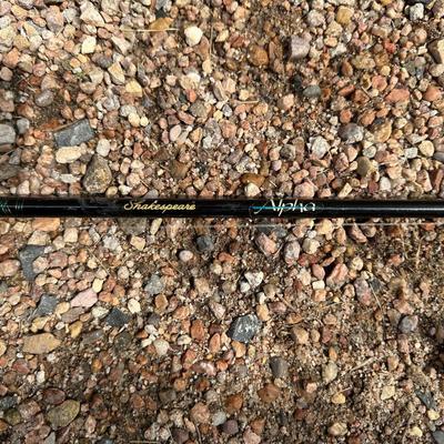4 FISHING POLES WITH REELS
