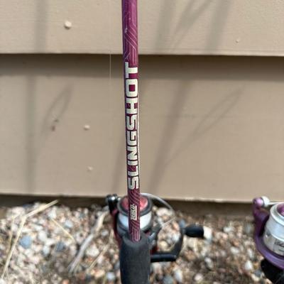 4 MORE FISHING POLES WITH REELS
