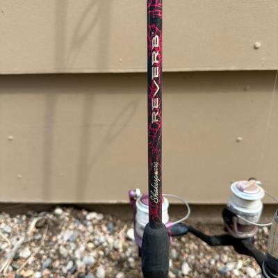 4 MORE FISHING POLES WITH REELS