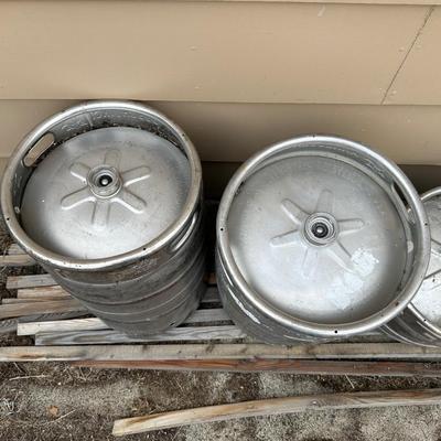 4 EMPTY BEER KEGS
