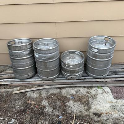4 EMPTY BEER KEGS
