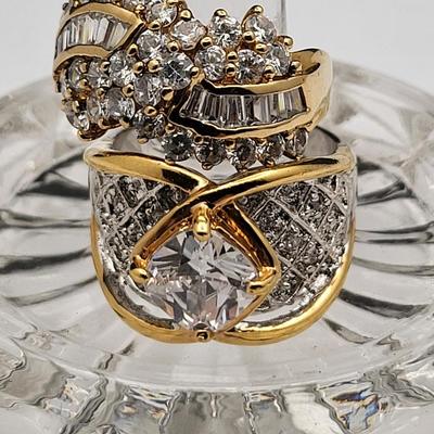 Ultimate Bling Large Cocktail Rings