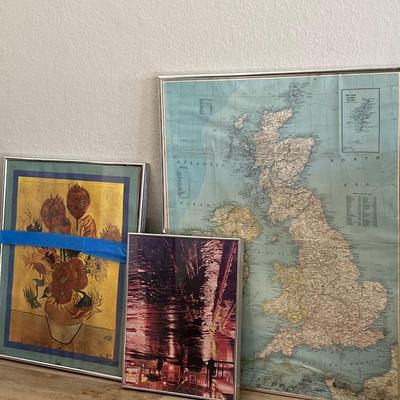 Large Framed Art Lot