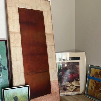 Large Framed Art Lot