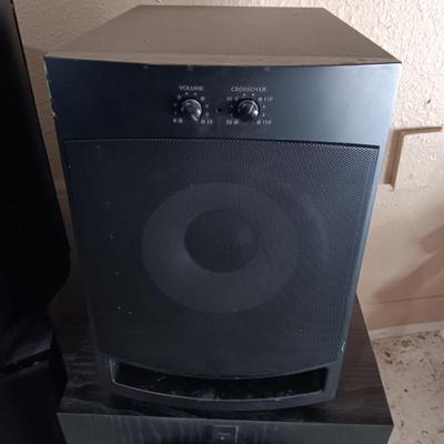 SONY SUBWOOFER, PAIR OF JBL AND 1 PSB SPEAKERS