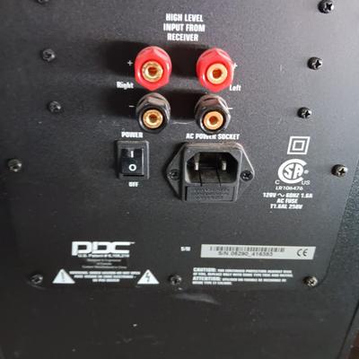 SONY SUBWOOFER, PAIR OF JBL AND 1 PSB SPEAKERS