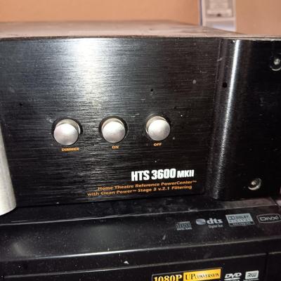 TECHNICS EQUALIZER, MONSTER POWER HTS 3600, TOSHIBA VCR, REMOTES & A TRIPP-LITE POWER SUPPLY
