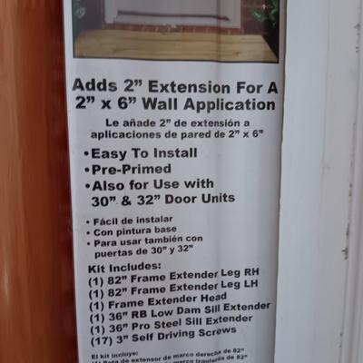 NEW 36" DOOR FRAME EXTENDER KIT, TRIM, FLOORING AND MORE