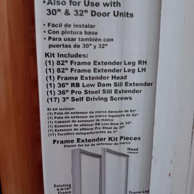 NEW 36" DOOR FRAME EXTENDER KIT, TRIM, FLOORING AND MORE