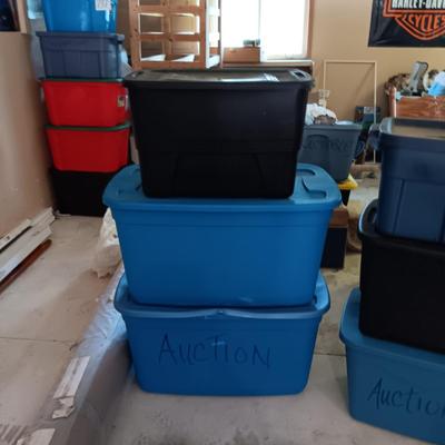 6 STORAGE TOTES