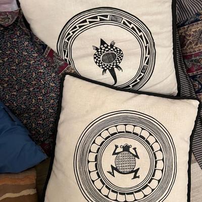 Vintage Pillows & Baskets
