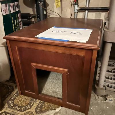 Wood Pet Cat Litter Box / House