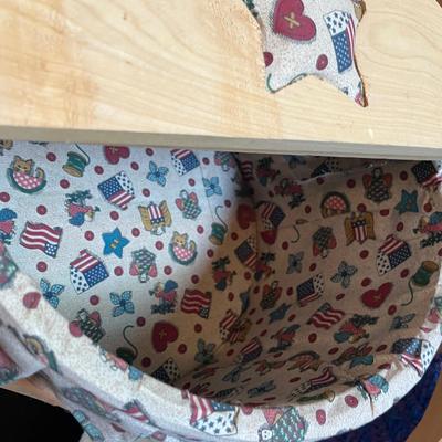 Lot 763 Basket of hats and gloves