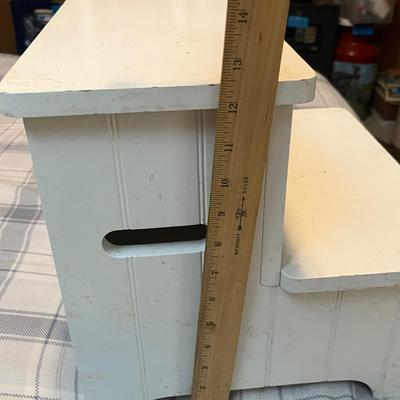 Lot 765 Step stool with storage