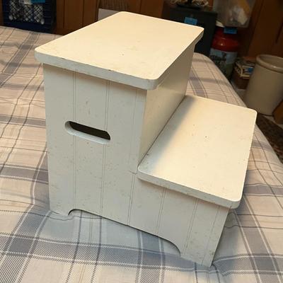 Lot 765 Step stool with storage