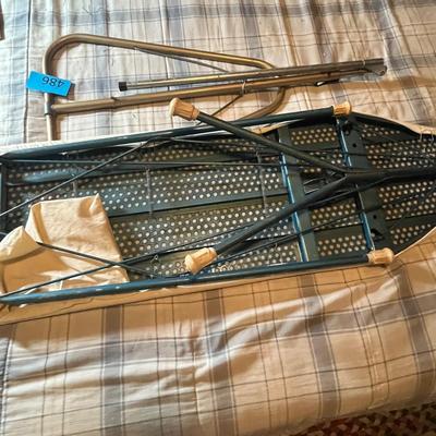 Lot 769 Ironing board & clothes rack