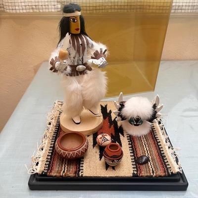 Lot 787 Kachina Doll in case
