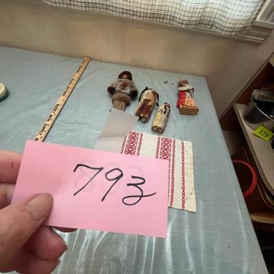 Lot 793 Skookum Dolls & NA dolls