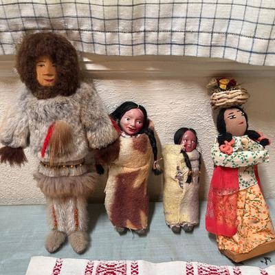 Lot 793 Skookum Dolls & NA dolls