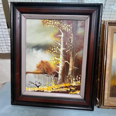Lot 814 Oil Paintings