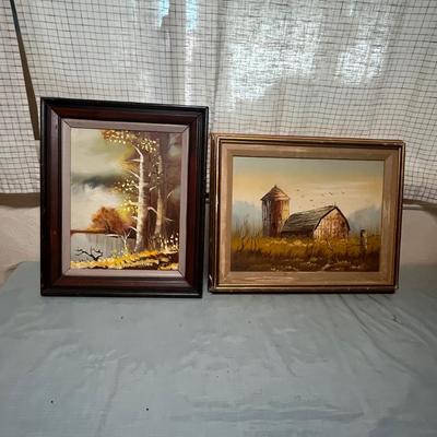 Lot 814 Oil Paintings
