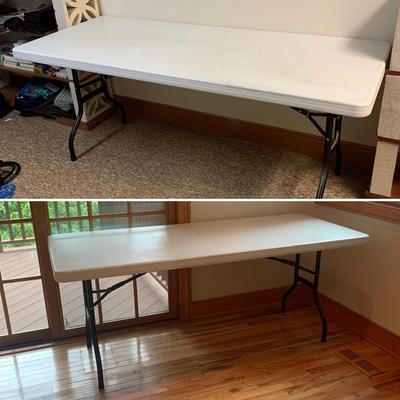 Two 6’ Lifetime Folding Tables (2R/C-HS)