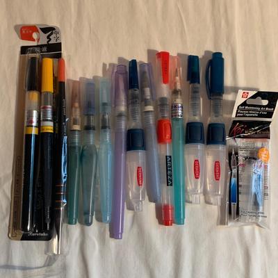 Watercolor Paints, Paper, & Brush Pens (2L-HS)