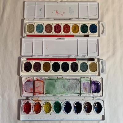 Watercolor Paints, Paper, & Brush Pens (2L-HS)