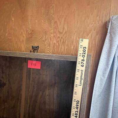 Lot 815 Particle board book shelf